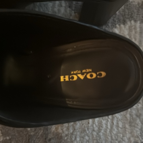 Coach Orchid Semi Matte Calf Heels color chestnut - Picture 3 of 4